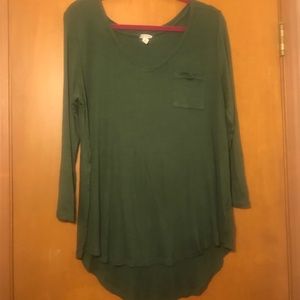 Long Olive green shirt